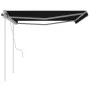 Toldo manual retráctil con postes gris antracita 4x3 m de vidaXL, Toldos - Ref: Foro24-3069939, Precio: 589,90 €, Descuento: %