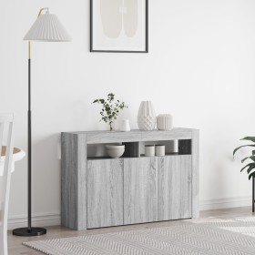 Aparador Gris sonoma Madera compuesta 116 x 30 x 75 cm Aparador de , Aparadores - Ref: Foro24-3333881, Precio: 144,58 €, Desc...