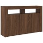Aparador Roble Marrón Madera de Ingeniería 116 x 30 x 75 cm de , Aparadores - Ref: Foro24-3333882, Precio: 140,13 €, Descuent...
