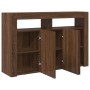 Aparador Roble Marrón Madera de Ingeniería 116 x 30 x 75 cm de , Aparadores - Ref: Foro24-3333882, Precio: 140,13 €, Descuent...