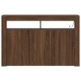 Aparador Roble Marrón Madera de Ingeniería 116 x 30 x 75 cm de , Aparadores - Ref: Foro24-3333882, Precio: 140,13 €, Descuent...