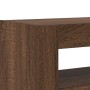 Aparador Roble Marrón Madera de Ingeniería 116 x 30 x 75 cm de , Aparadores - Ref: Foro24-3333882, Precio: 140,13 €, Descuent...