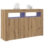 Aparador Roble Artesanal Madera de Ingeniería 116 x 30 x 75 cm de , Aparadores - Ref: Foro24-3333884, Precio: 140,18 €, Descu...