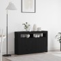 Aparador Roble negro Madera engineered 116 x 30 x 75 cm de , Aparadores - Ref: Foro24-3333885, Precio: 146,69 €, Descuento: %
