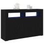 Aparador Roble negro Madera engineered 116 x 30 x 75 cm de , Aparadores - Ref: Foro24-3333885, Precio: 146,69 €, Descuento: %