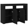 Aparador Roble negro Madera engineered 116 x 30 x 75 cm de , Aparadores - Ref: Foro24-3333885, Precio: 146,69 €, Descuento: %