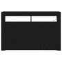 Aparador Roble negro Madera engineered 116 x 30 x 75 cm de , Aparadores - Ref: Foro24-3333885, Precio: 146,69 €, Descuento: %
