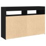 Aparador Roble negro Madera engineered 116 x 30 x 75 cm de , Aparadores - Ref: Foro24-3333885, Precio: 146,69 €, Descuento: %