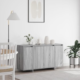 Aparador gris Sonoma gris Madera ingenierizada 135 x 41 x 75 cm de , Aparadores - Ref: Foro24-3333891, Precio: 144,09 €, Desc...