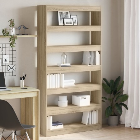 Estantería Sonoma Oak Madera elaborada 100 x 30 x 198 cm de , Librerías y estanterías - Ref: Foro24-3333926, Precio: 161,22 €...