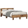 Armazón de Cama de Madera Elaborada Madera Vieja Madera de , Camas y somieres - Ref: Foro24-3333954, Precio: 144,26 €, Descue...