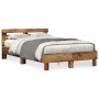 Armazón de Cama de Madera Elaborada Madera Vieja Madera de , Camas y somieres - Ref: Foro24-3333954, Precio: 144,26 €, Descue...