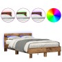 Armazón de Cama de Madera Elaborada Madera Vieja Madera de , Camas y somieres - Ref: Foro24-3333954, Precio: 144,26 €, Descue...