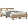 Marco de Cama de Roble Roble Artesanal Madera de Roble Maciza de , Camas y somieres - Ref: Foro24-3333955, Precio: 144,26 €, ...