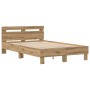 Marco de Cama de Roble Roble Artesanal Madera de Roble Maciza de , Camas y somieres - Ref: Foro24-3333955, Precio: 144,26 €, ...