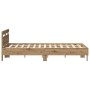 Marco de Cama de Roble Roble Artesanal Madera de Roble Maciza de , Camas y somieres - Ref: Foro24-3333955, Precio: 144,26 €, ...