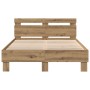 Marco de Cama de Roble Roble Artesanal Madera de Roble Maciza de , Camas y somieres - Ref: Foro24-3333955, Precio: 144,26 €, ...