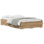 Estructura de Cama con Cajones de Roble Artesanal 120x200 cm de Madera Elaborada de , Camas y somieres - Ref: Foro24-3333970,...