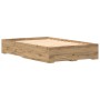 Estructura de Cama con Cajones de Roble Artesanal 120x200 cm de Madera Elaborada de , Camas y somieres - Ref: Foro24-3333970,...