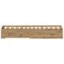 Estructura de Cama con Cajones de Roble Artesanal 120x200 cm de Madera Elaborada de , Camas y somieres - Ref: Foro24-3333970,...