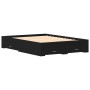Cama con Cajones Negro Roble 135x190 cm Madera Engineered de , Camas y somieres - Ref: Foro24-3333977, Precio: 206,46 €, Desc...