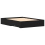 Cama con Cajones Negro Roble 135x190 cm Madera Engineered de , Camas y somieres - Ref: Foro24-3333977, Precio: 206,46 €, Desc...