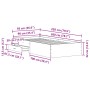 Estructura de Cama Madera Vieja 90x200 cm Madera Fabricada de , Camas y somieres - Ref: Foro24-3333987, Precio: 125,16 €, Des...