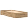 Estructura de Cama Artisan Roble 90x190 cm Madera Elaborada de , Camas y somieres - Ref: Foro24-3333991, Precio: 128,50 €, De...