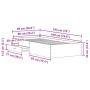 Estructura de Cama Artisan Roble 90x190 cm Madera Elaborada de , Camas y somieres - Ref: Foro24-3333991, Precio: 128,50 €, De...