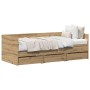 Cama Día Roble artesanal Madera elaborada 90 x 190 cm Duradera de , Camas y somieres - Ref: Foro24-3333997, Precio: 194,01 €,...
