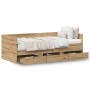 Cama Día Roble artesanal Madera elaborada 90 x 190 cm Duradera de , Camas y somieres - Ref: Foro24-3333997, Precio: 194,01 €,...
