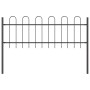 valla de jardín con arco gris 3,4x0,6 m de acero de , Paneles de vallas - Ref: Foro24-3334033, Precio: 88,71 €, Descuento: %