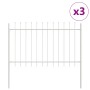 Cerca de Jardín con Punta de Lanza Blanca 5,1x1,2 m de Acero de , Paneles de vallas - Ref: Foro24-3334061, Precio: 171,63 €, ...