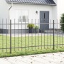valla de jardín con punta gris de 6,8x0,8 m de acero de , Paneles de vallas - Ref: Foro24-3334069, Precio: 203,70 €, Descuent...