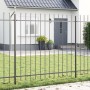 Cerca de Jardín con Punta de Lanza Gris 6,8x1,5 m de Acero de , Paneles de vallas - Ref: Foro24-3334072, Precio: 260,31 €, De...