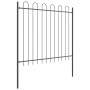 valla de jardín con arco gris 6,8x1,5 m de acero de , Paneles de vallas - Ref: Foro24-3334077, Precio: 239,91 €, Descuento: %