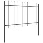 Valla de Jardín con Puntas de Lanza Gris 8,5x1 m de Acero de , Paneles de vallas - Ref: Foro24-3334090, Precio: 268,14 €, Des...