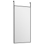 Espejo de puerta cristal y aluminio negro 30x60 cm en Espejos | Comprar online en Foru.es