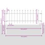 Valla de jardín con punta de lanza blanca 8,5x0,6 m de acero de , Paneles de vallas - Ref: Foro24-3334098, Precio: 218,62 €, ...