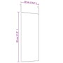 Espejo de puerta cristal y aluminio negro 30x80 cm en Espejos | Comprar online en Foru.es