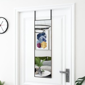 VidaXL Espejo de puerta cristal y aluminio negro 30x100 cm en Espejos | Comprar online en Foru.es