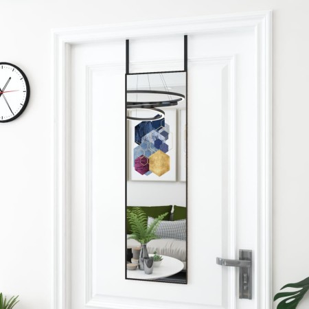 VidaXL Espejo de puerta cristal y aluminio negro 30x100 cm en Espejos | Comprar online en Foru.es