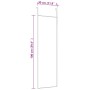 VidaXL Espejo de puerta cristal y aluminio negro 30x100 cm en Espejos | Comprar online en Foru.es
