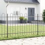 Cerca de Jardín con Arco Gris 10,2x0,8 m de Acero de , Paneles de vallas - Ref: Foro24-3334114, Precio: 278,71 €, Descuento: %