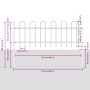 Cerca de Jardín con Arco Gris 10,2x0,8 m de Acero de , Paneles de vallas - Ref: Foro24-3334114, Precio: 278,71 €, Descuento: %