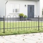 VidaXL Valla de Jardín con Parte Superior en Hoop Gris 11,9x0,6 m de Acero de , Paneles de vallas - Ref: Foro24-3334133, Prec...