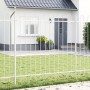 Cerca de Jardín con Parte Superior en Arco Blanca 11,9 x 1,5 m de Acero de , Paneles de vallas - Ref: Foro24-3334147, Precio:...