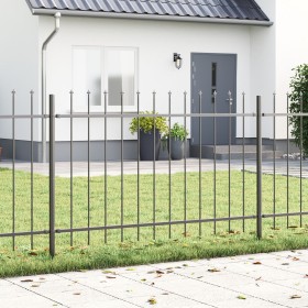 Valla de Jardín con Punta de Lanza Gris 13,6x1 m de Acero de , Paneles de vallas - Ref: Foro24-3334150, Precio: 426,57 €, Des...