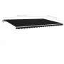 Toldo manual retráctil con postes gris antracita 5x3 m de vidaXL, Toldos - Ref: Foro24-3069979, Precio: 493,39 €, Descuento: %
