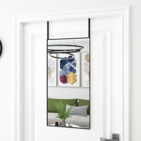 Espejo de puerta cristal y aluminio negro 40x80 cm en Espejos | Comprar online en Foru.es